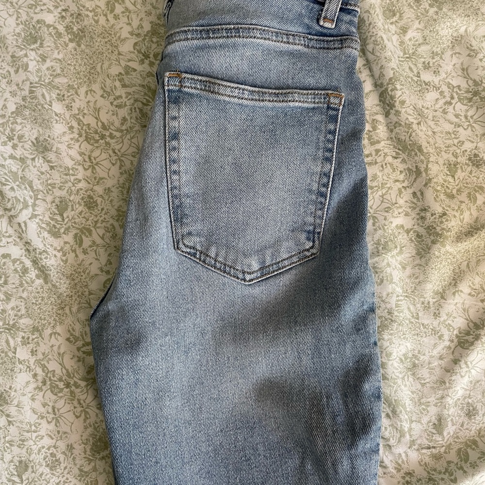 H&M Blue Straight Jeans Versatile Everyday Wear